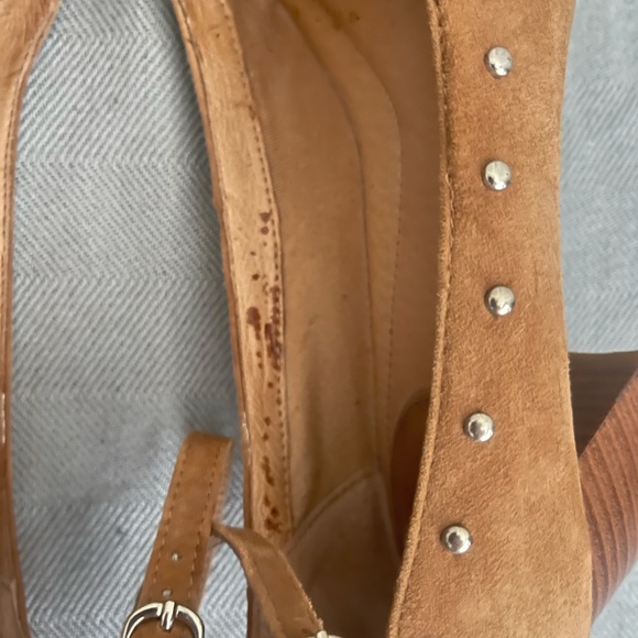 Montana Mary Jane women's shoes camel color suede size 8m - Picture 12 of 15